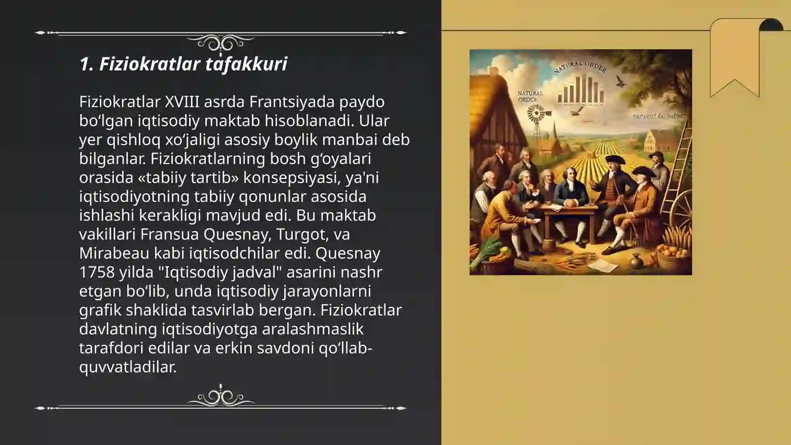 Fiziokratlar Talimoti 3