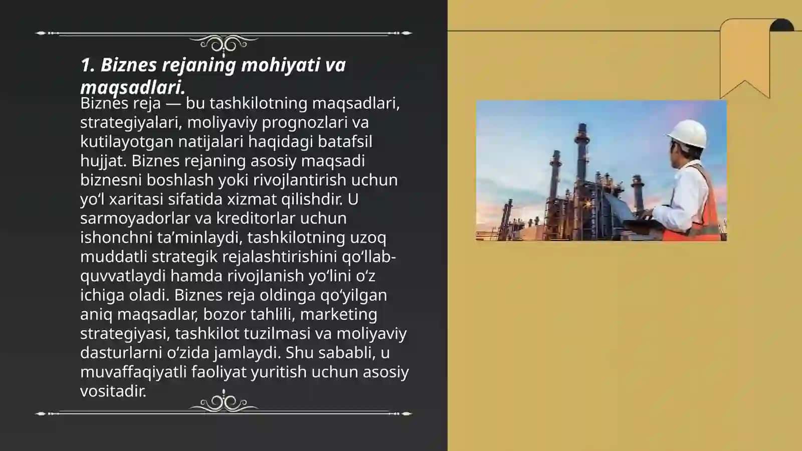 Biznes reja yaratish. Eng sifatli gaz markasini aniqlash 3