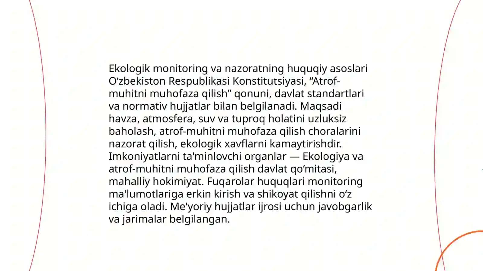 Ekologik monitoring, nazorat va ekspertiza 3