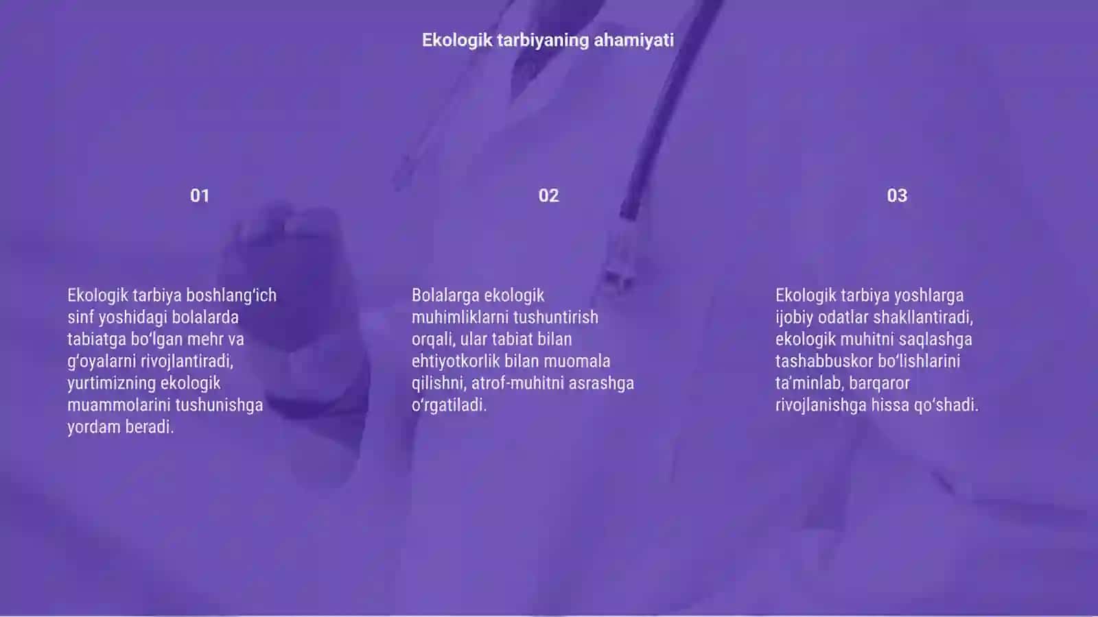 Ekologik tarbiya 3