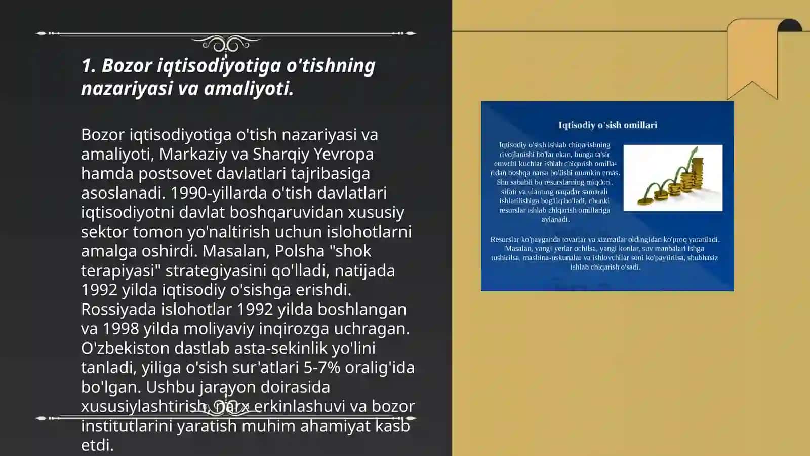 Bozor iqtisodiga o‘tishning asosiy tamoyillari 3