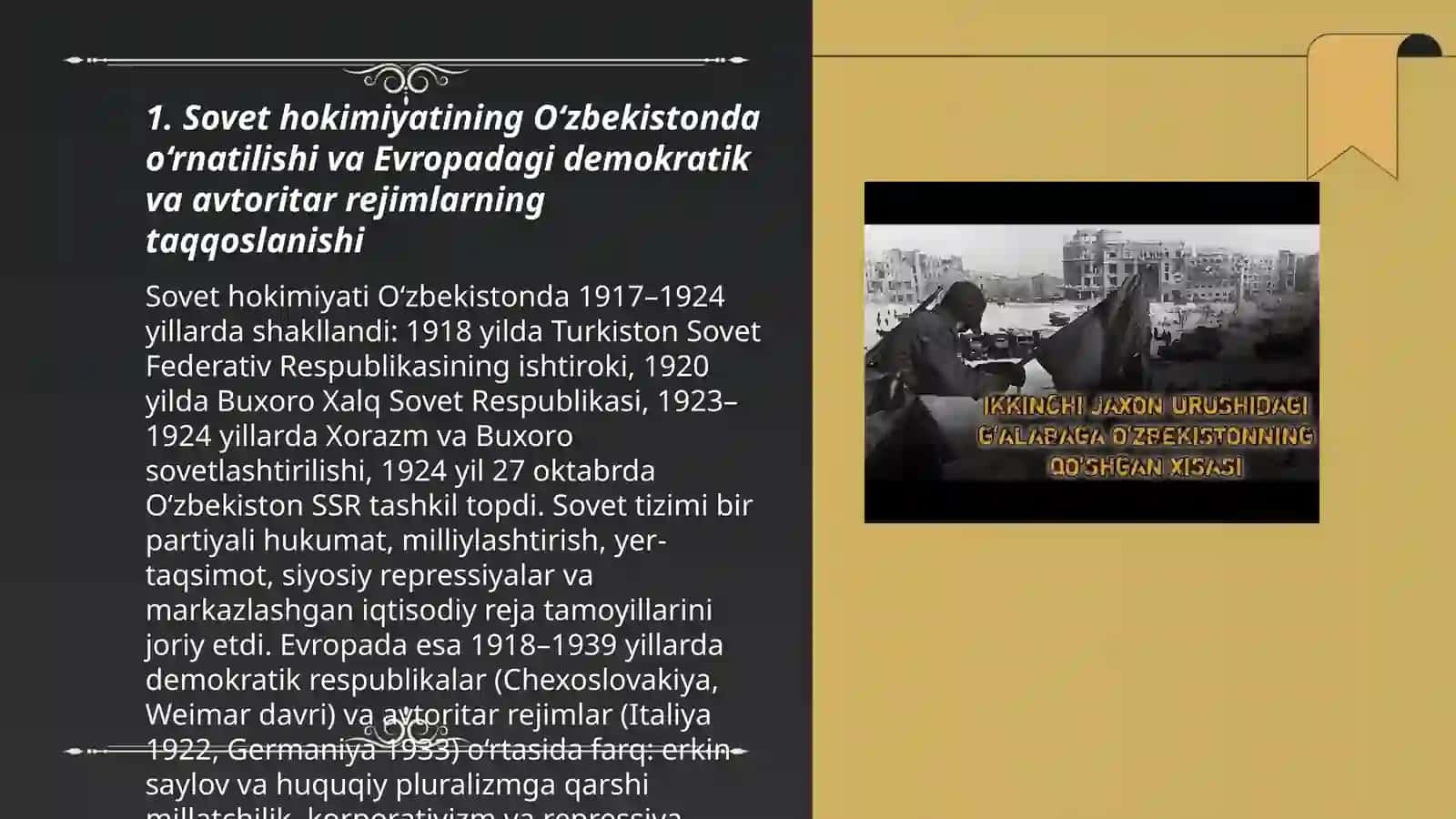 Jahon urushlari oralig'idagi siyosiy hayot 3
