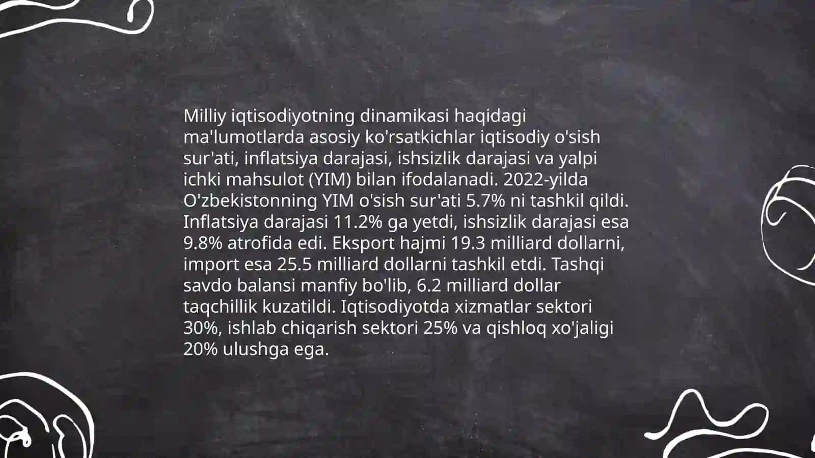 Milliy iqtisodiyotning muvozanati 3