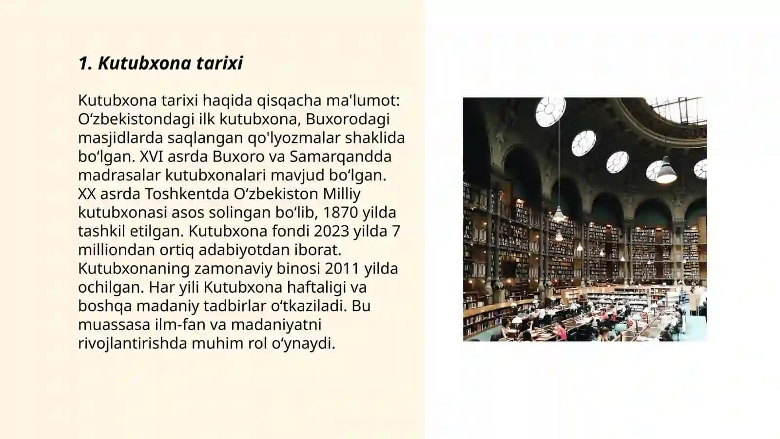 Kutubxona Tarixi 3