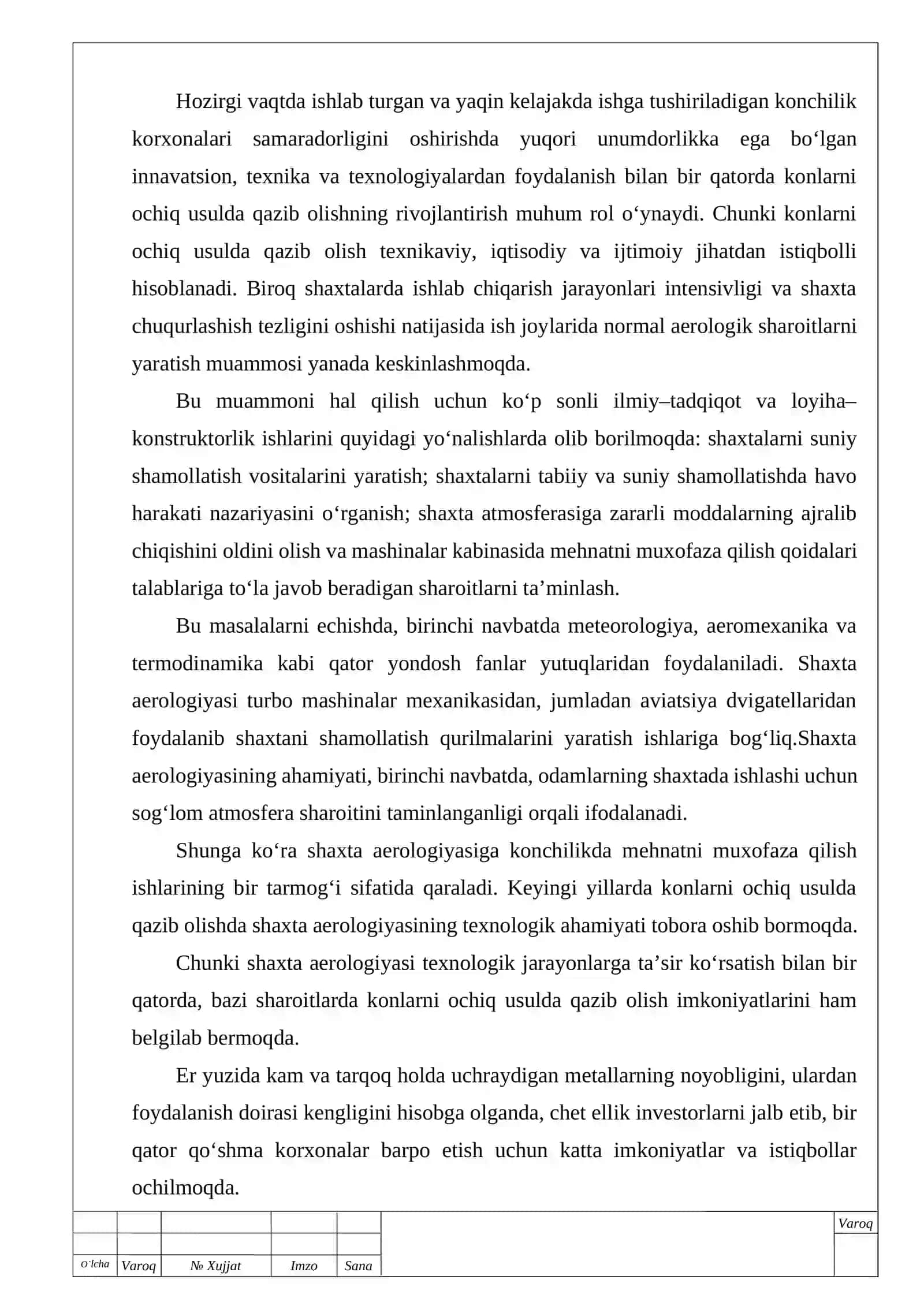 Konning kon-geologik va kon-texnik tavsifi 3