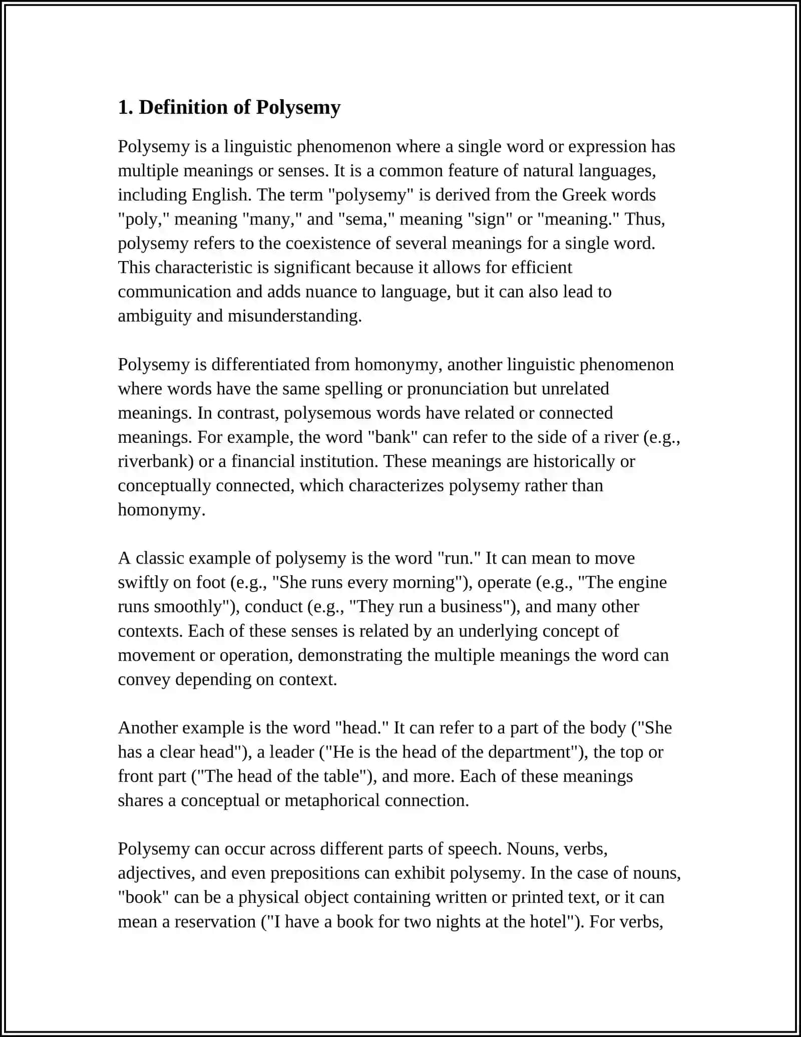 LECTURE 5. POLYSEMY AND HOMONYMY AS LINGUISTIC PHENOMENA 3