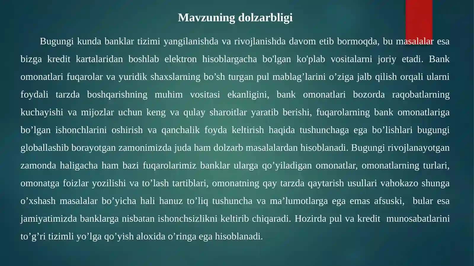 BANK OMONATI SHARTNOMASINI FUQAROLIK-HUQUQIY TARTIBGA SOLISH MASALALARI 3