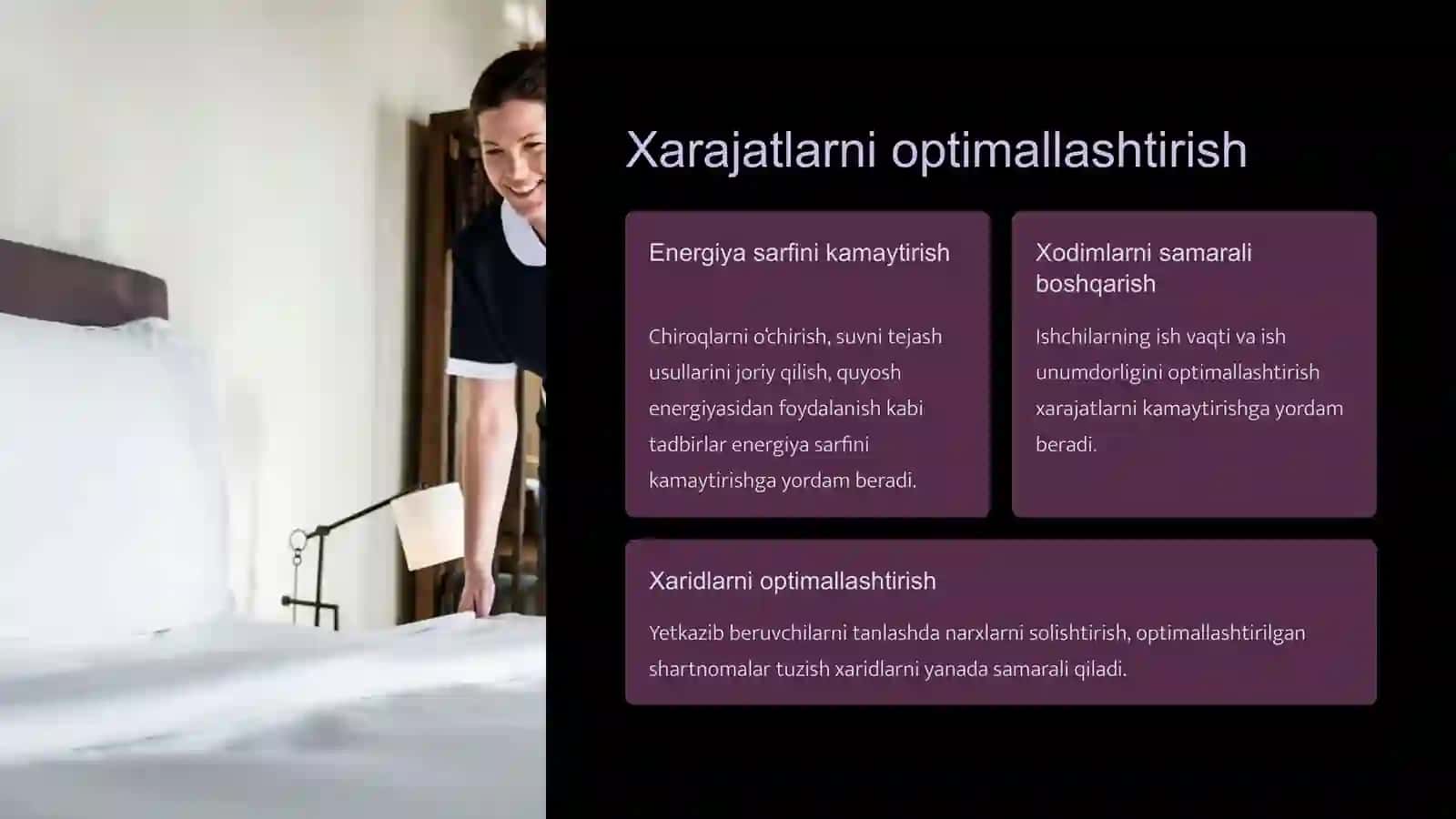 Mehmonxona Xo‘jaligini Muvaffaqiyatli Boshqarish: Rentabellik va Daromadlarni Oshirish 3