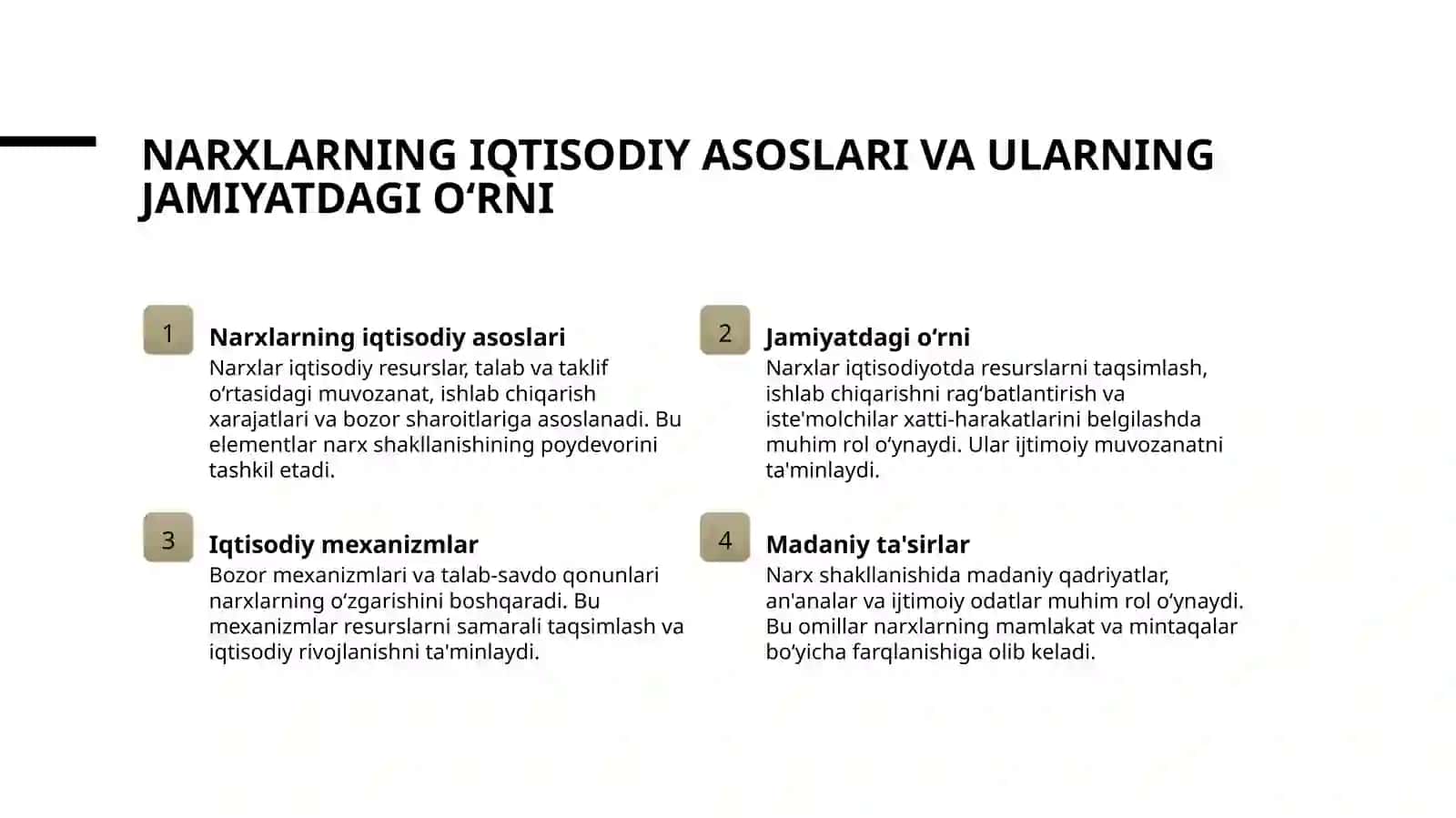 Narx mohiyati va shakllanish xususiyatlari 3
