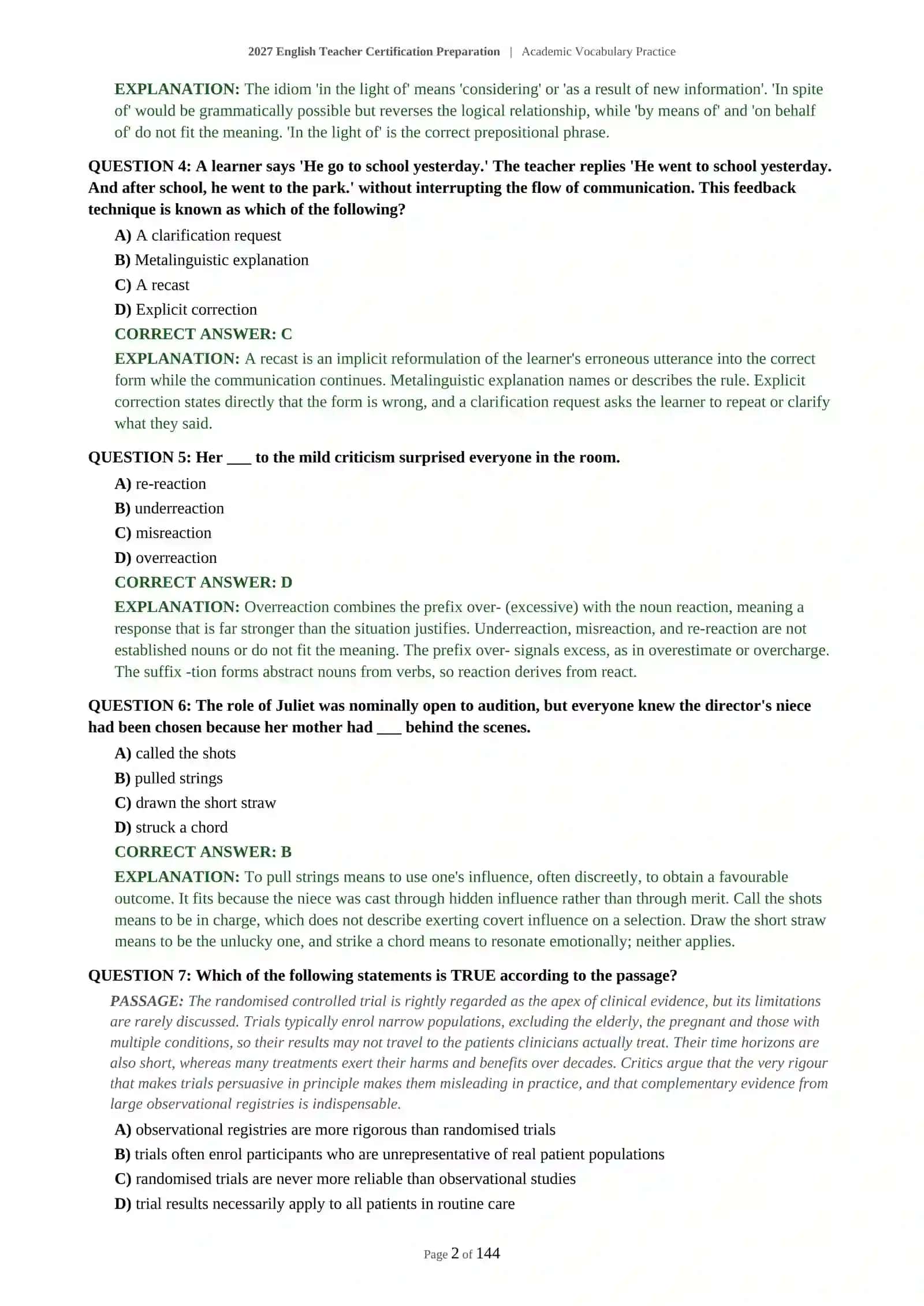 Academic Vocabulary Practice 3