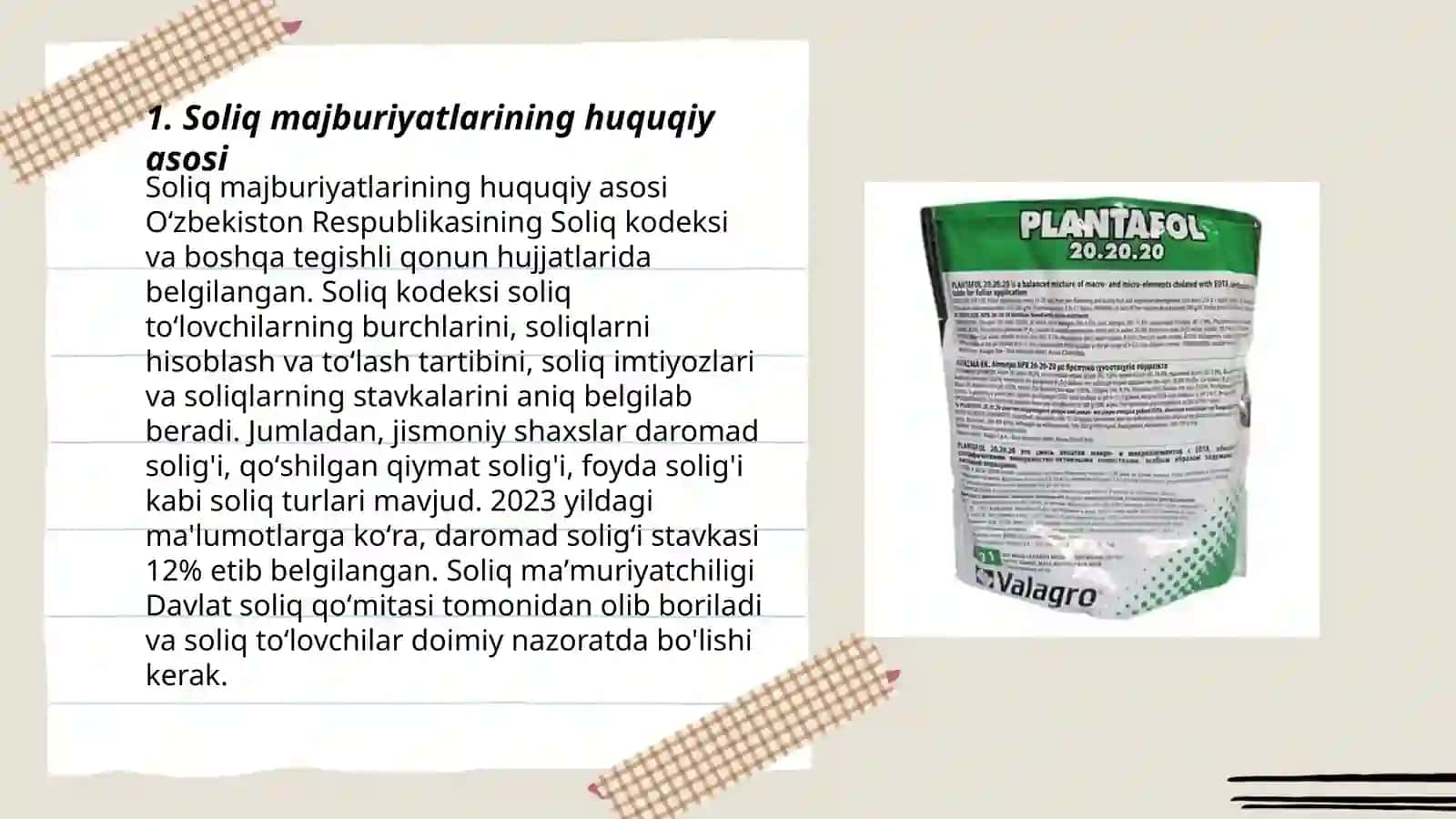 Soliq majburiyatini bajarish mohiyati va tartibi 3