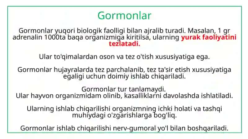 Endokrin bezi gormonlari 3