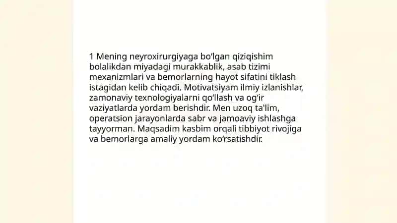 Mening kelajakdagi kasbim neyroxirurg 3