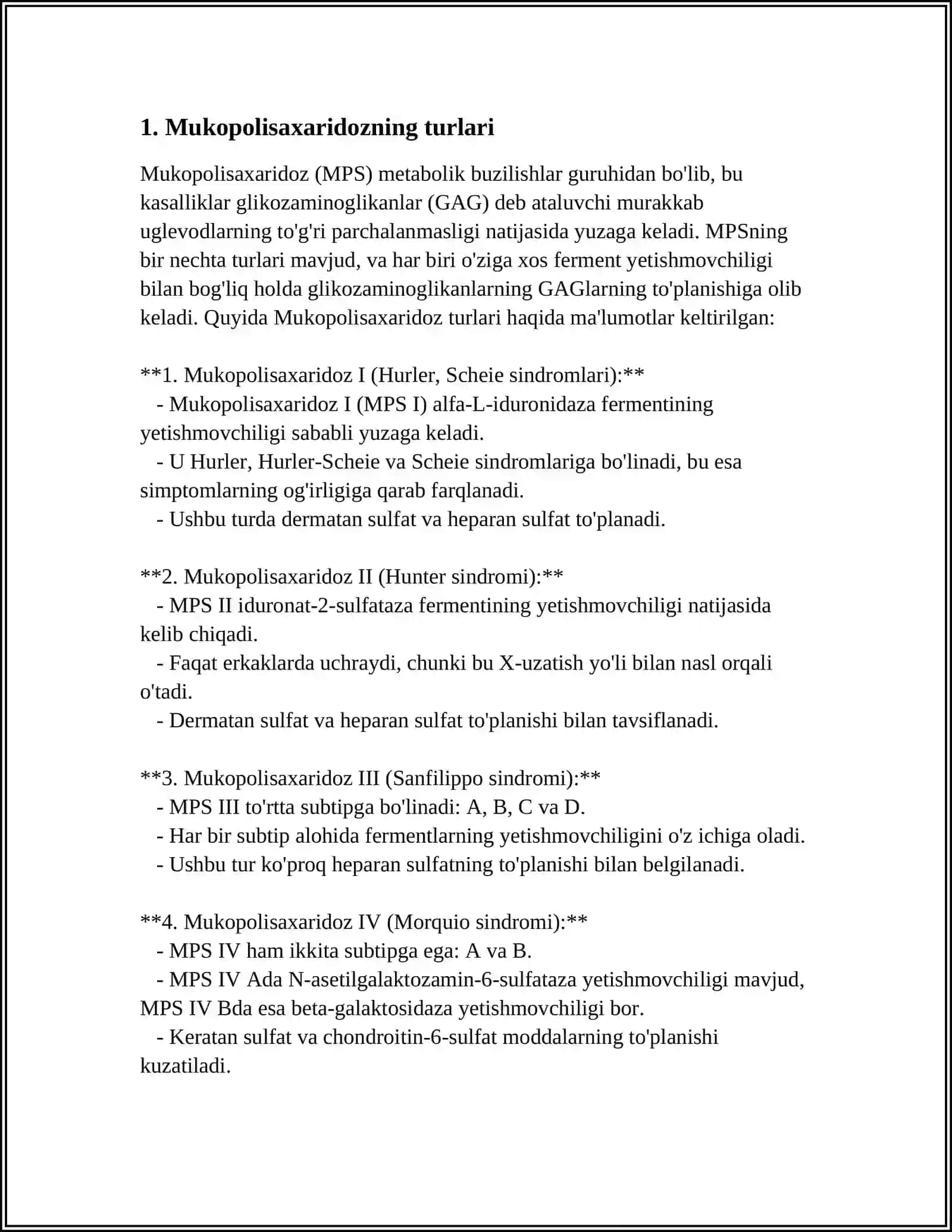 MUKOPOLISAXARIDOZ 3