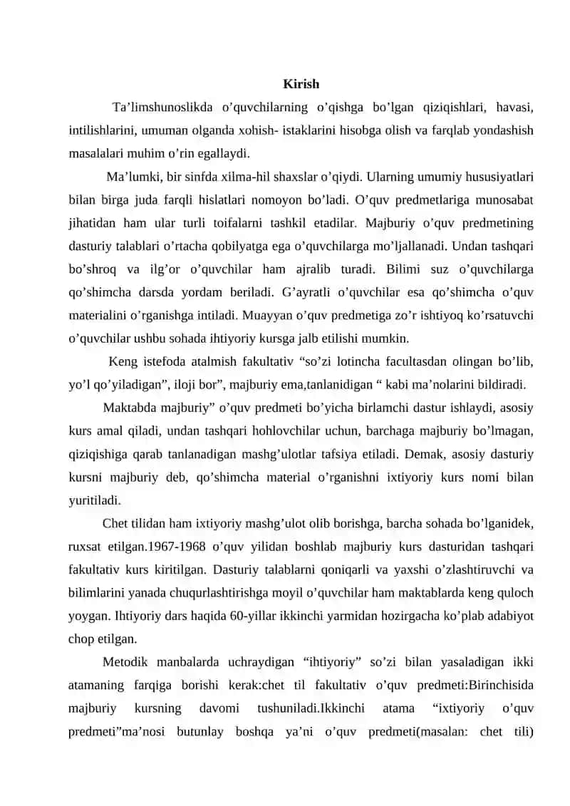 Chet tili o’rganishda fakultativ va to’garak ishlarining ahamiyati 3