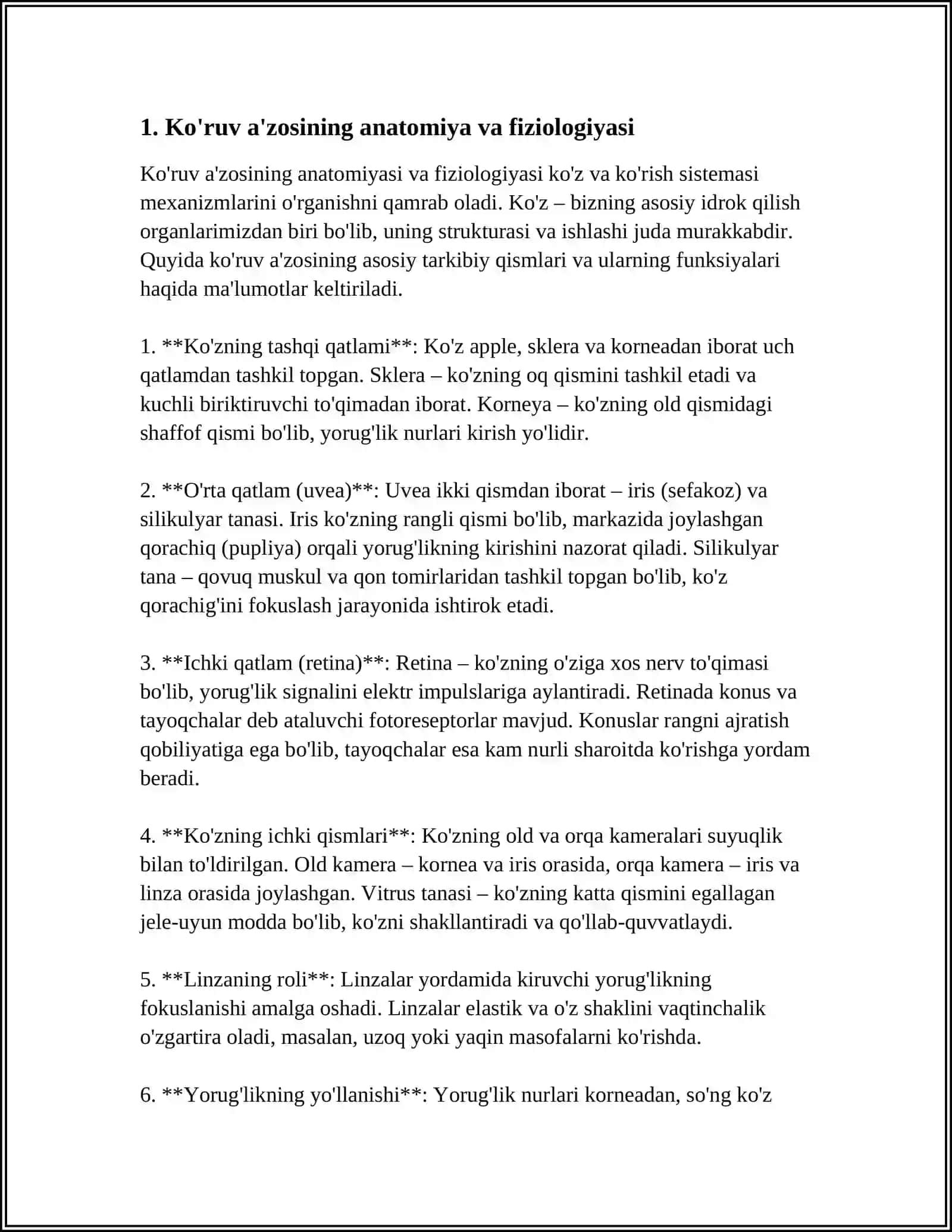KO‘RUV A'ZOSINI LOR KASALLIKLARIDA O‘ZGARISHI 3