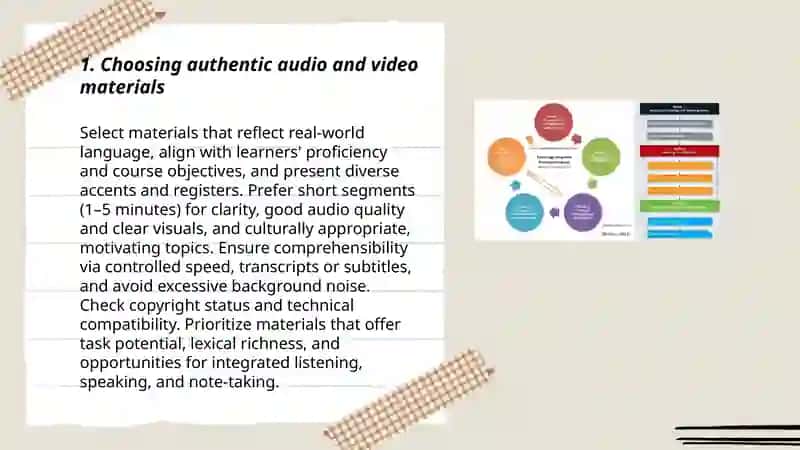 Strategies for Working with Audio and Video Materials in an Integrated Course 3