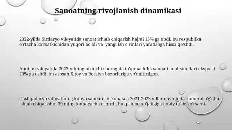 Oʻzbekiston iqtisodiyoti taraqqiyotining "Òzbek modeli" 3