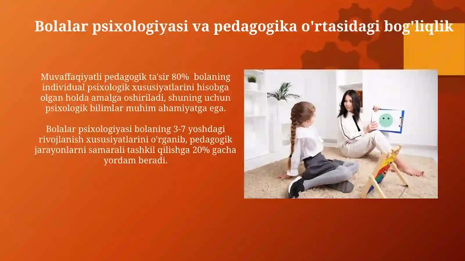 Bolalar Psixologiyasi va Pedagogika O'rtasidagi Bog'liqlik 3