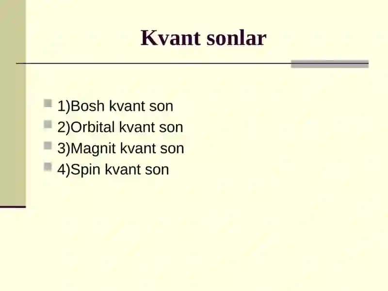 Kvant sonlar 3