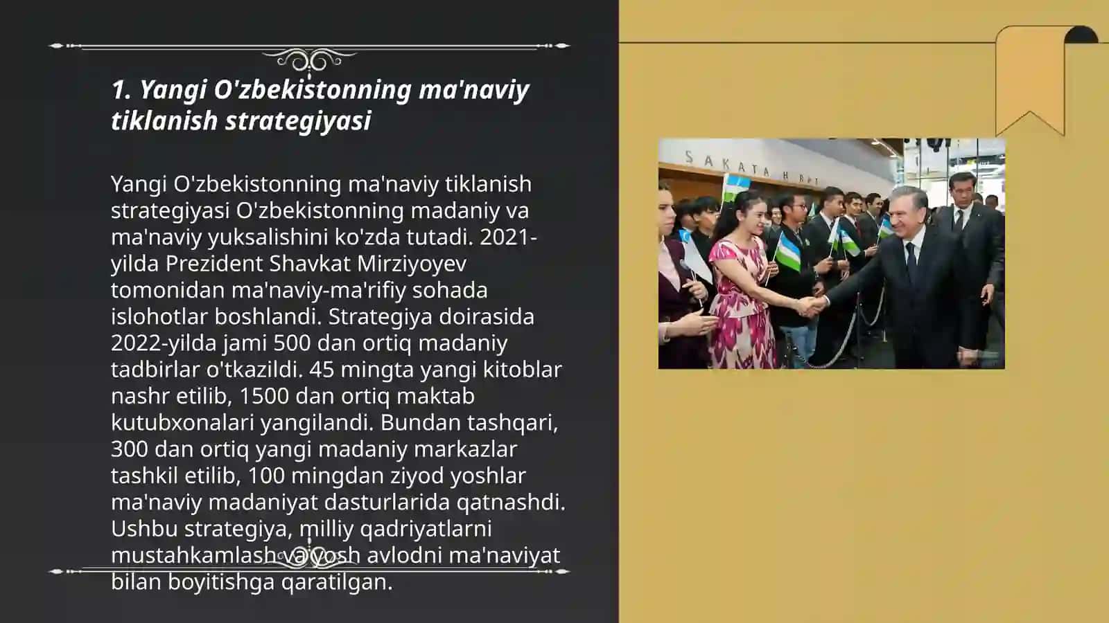 Yangi O'zbekistonda amalga oshirilayotgan ma'naviy o'zgarishlar 3