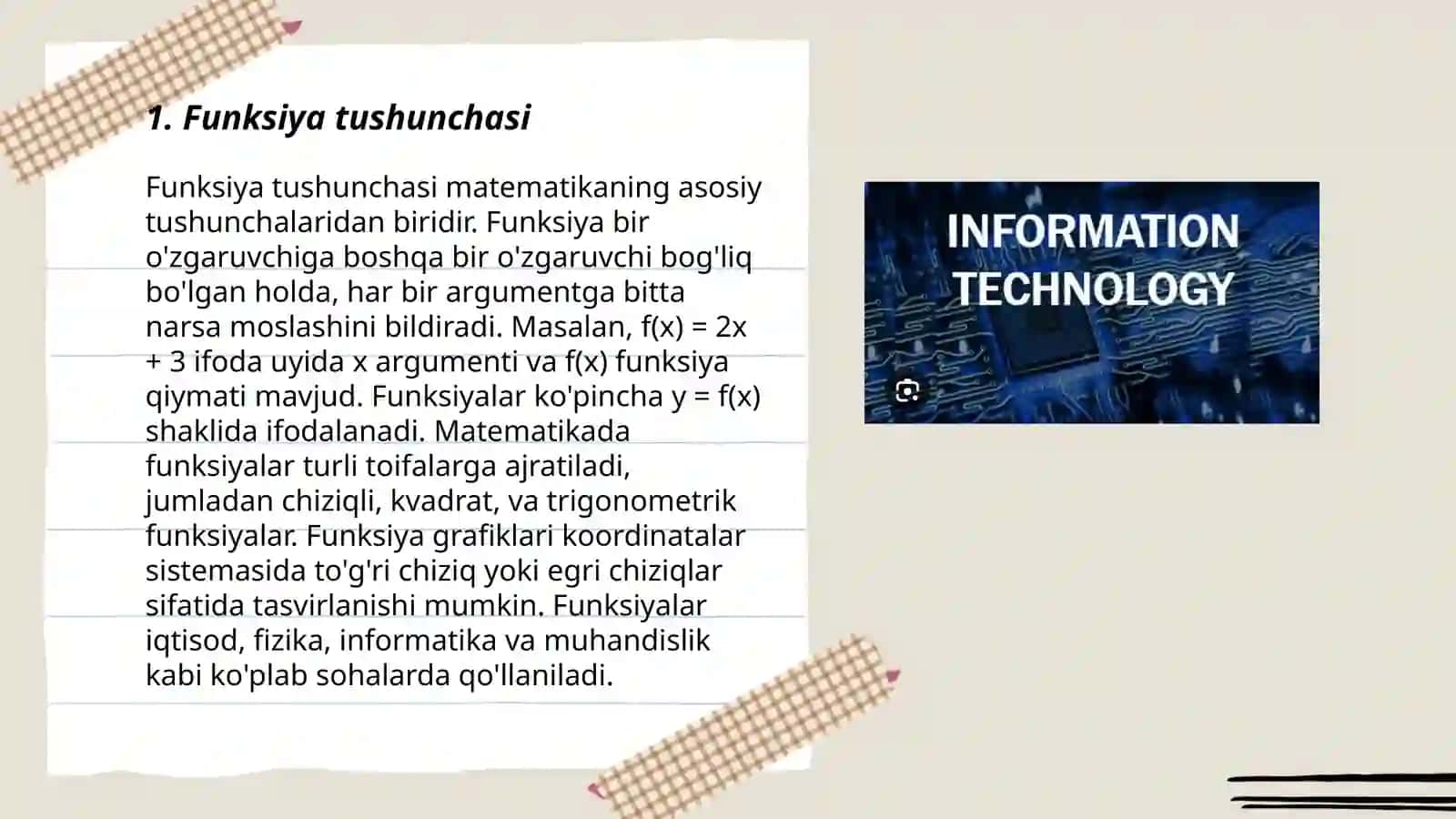 Hosil qiluvchi funksiya 3