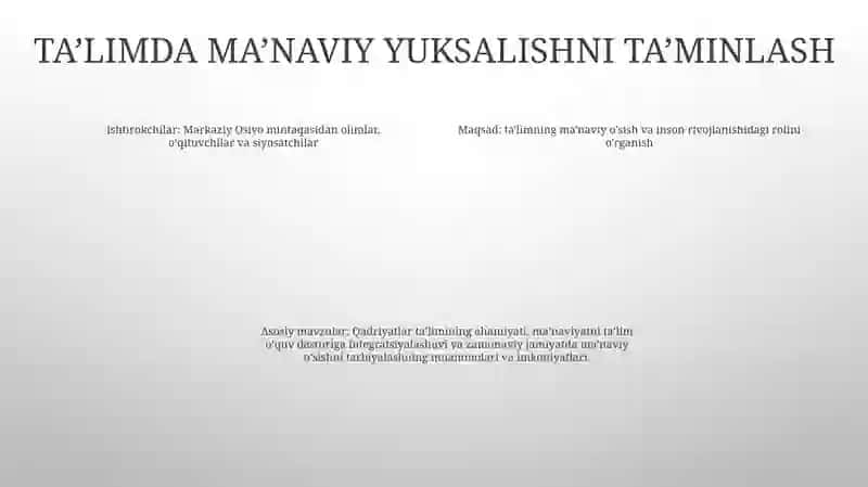 Yuksak Manaviyatli Yoshlarni Tarbiyalashda O'Rta Osiyo Allomalari Ilmiy Merosining Òrni 3