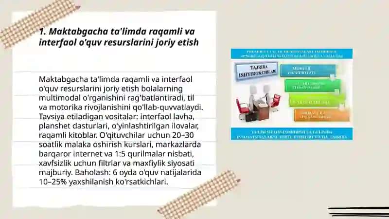 Maktabgacha, Umumiy O'rta, Professional Ta'limda O'qitish Jarayonlarini Zamonaviy Tashkil Etish 3