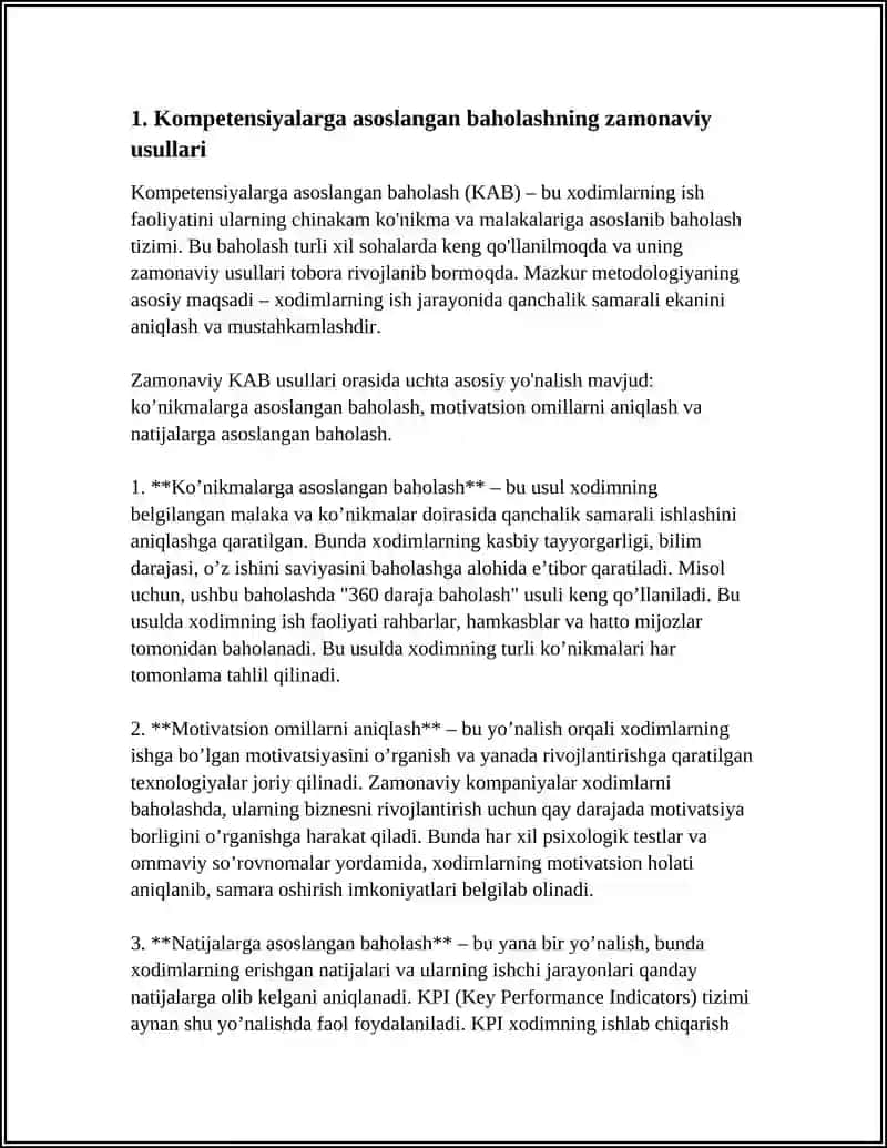 TAʼLIM OʻQUVCHILARNING BILIM KOʻNIKMA VA MALAKALARINI TASHXIS QILISHNING ZAMONAVIY USULLARI 3