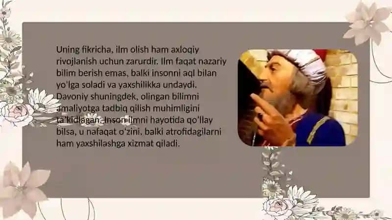 Jaloliddin Davoniyning axloqiy qarashlari 3