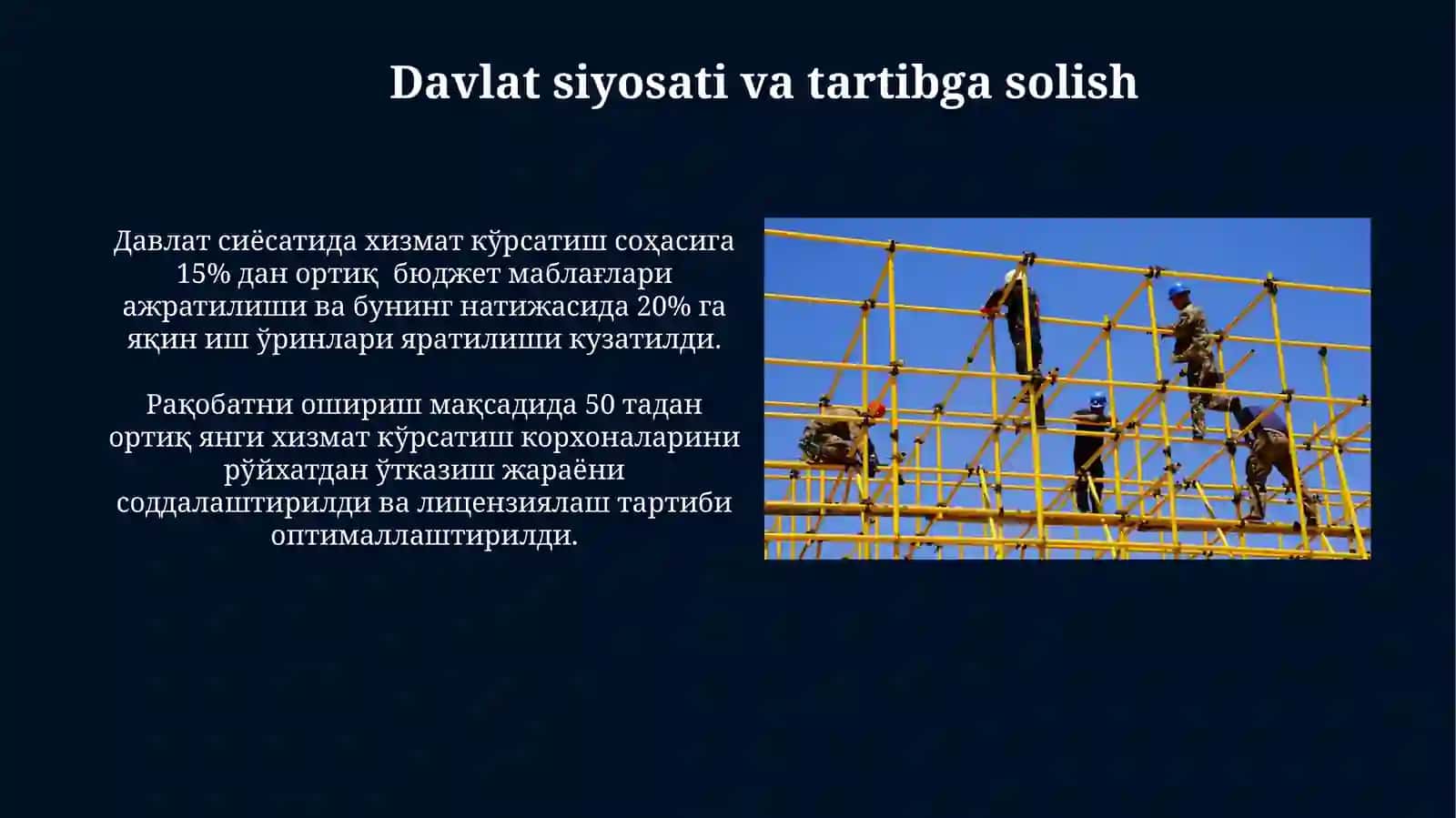 Rivojlangan davlatlarda xizmat ko’rsatish sohalarining rivojlanishi 3