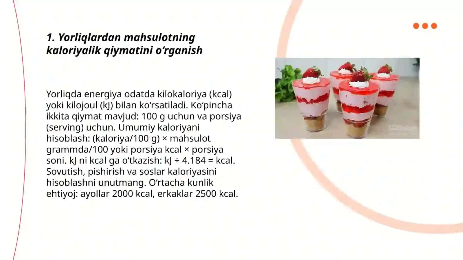 Oziq ovqat mahsulotlarining tarkibir, foydali va zararli xususiyatlarini yorliqlari orqali organish 3