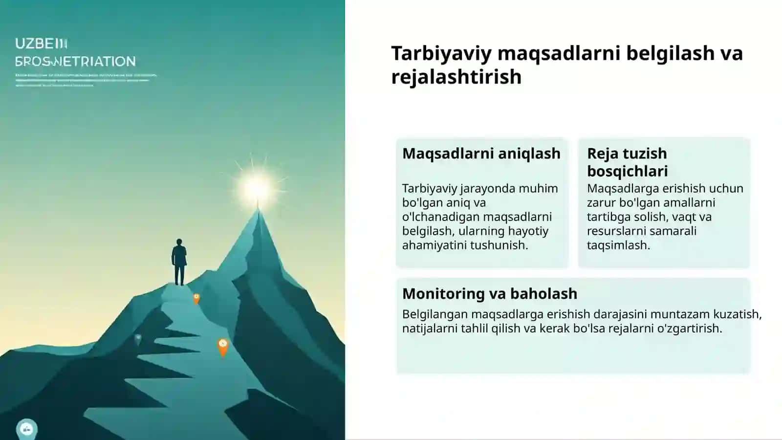 Tarbiya: Rivojlanish Yo'li va Usullari 3