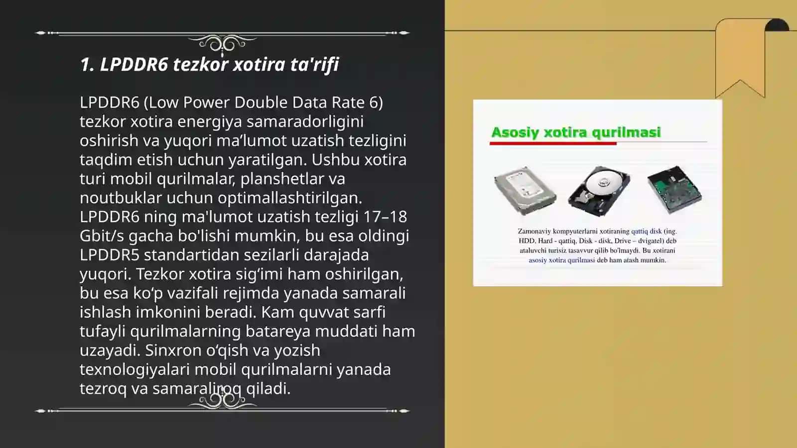LPDDR6 tezkor xotira qurilmasi 3