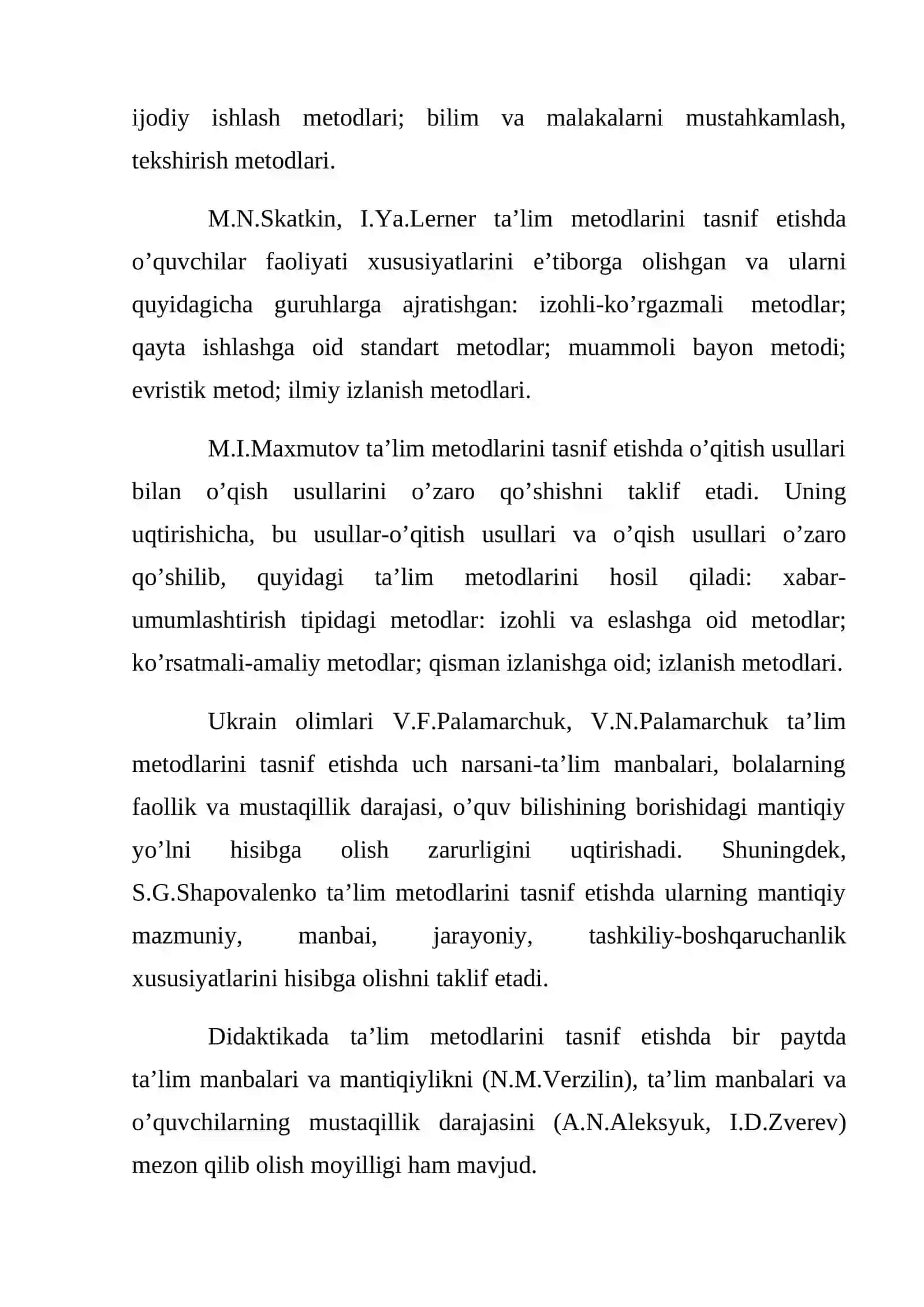 Ta’lim metodlari tasnifi va mohiyati 3