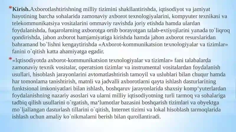 Axborot-kommunikatsiontexnologiyalarvatizimlarningasosiytushunchalarivatasnifi 3