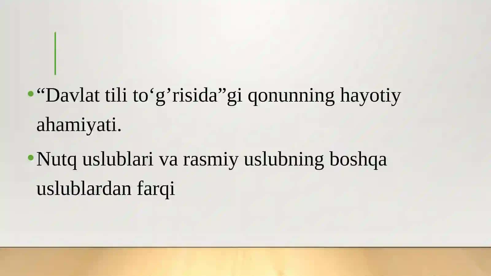 DAVLATTILIDAISH YURITISH FANINING mazmuni 3