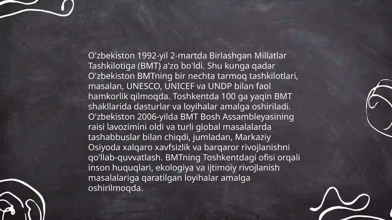 O'zbekistonning xalqaro tashkilotlar bilan hamkorlik aloqalari 3