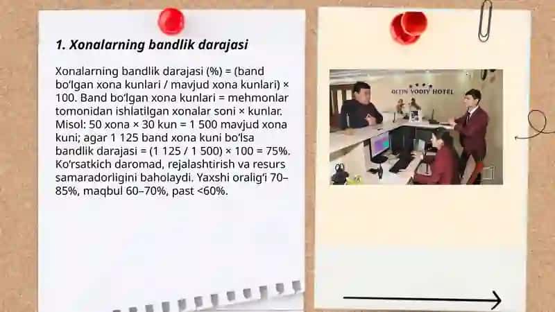 Turizm va mexmonxona xo’jaliklari sub’yektlar faoliyat ko’rsatkichlari 3