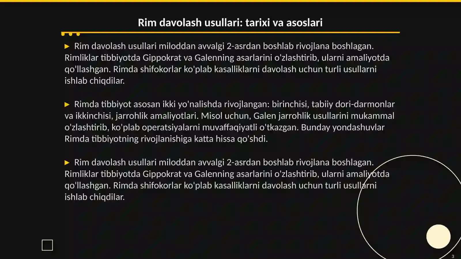 Rim va Gretsiyada davolashning qadimiy usullari 3