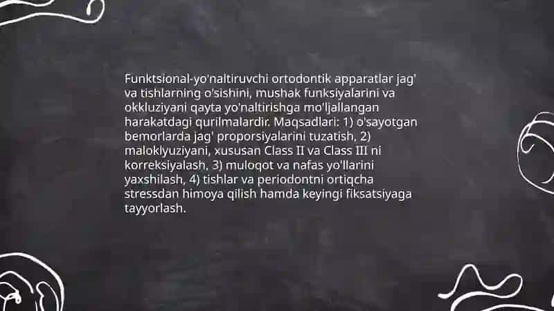 Funktsional-yo'naltiruvchi ortodontik apparatlar 3