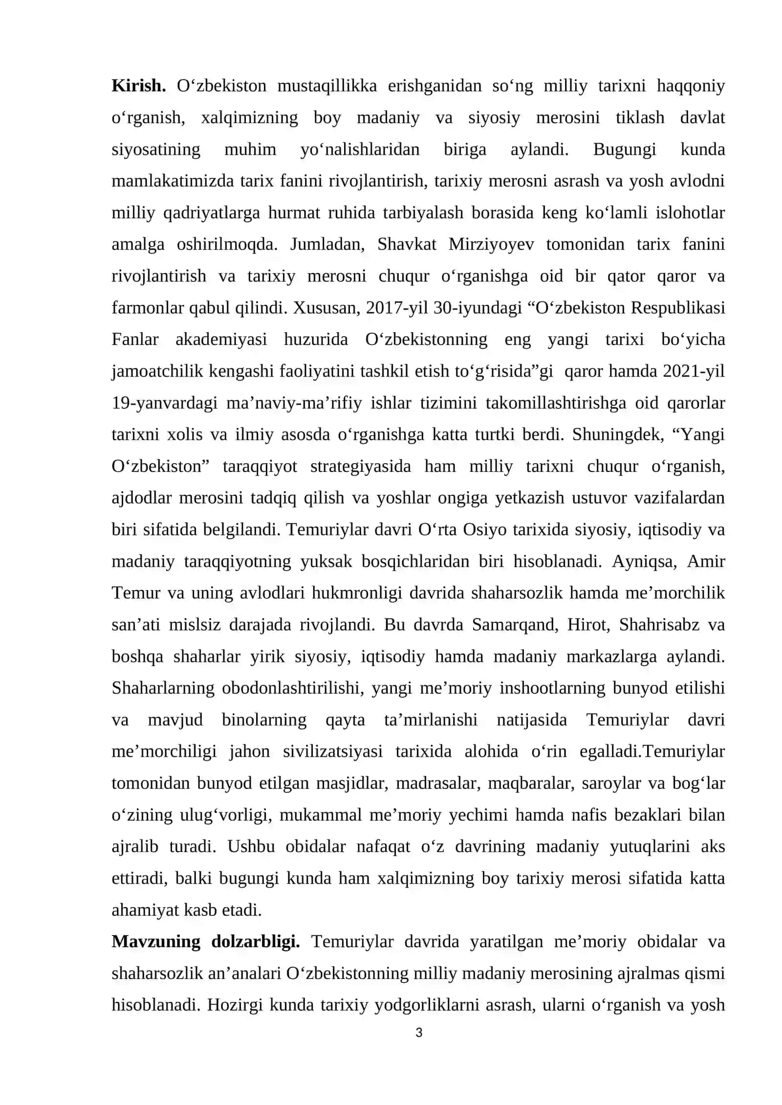 TEMURIYLAR DAVRIDA SHAHARSOZLIK VA ME'MORCHILIK 3
