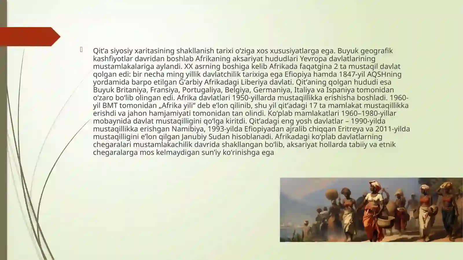 O’RTAASRLARDA AMERIKAVO AFRIKA XALQLARI 3