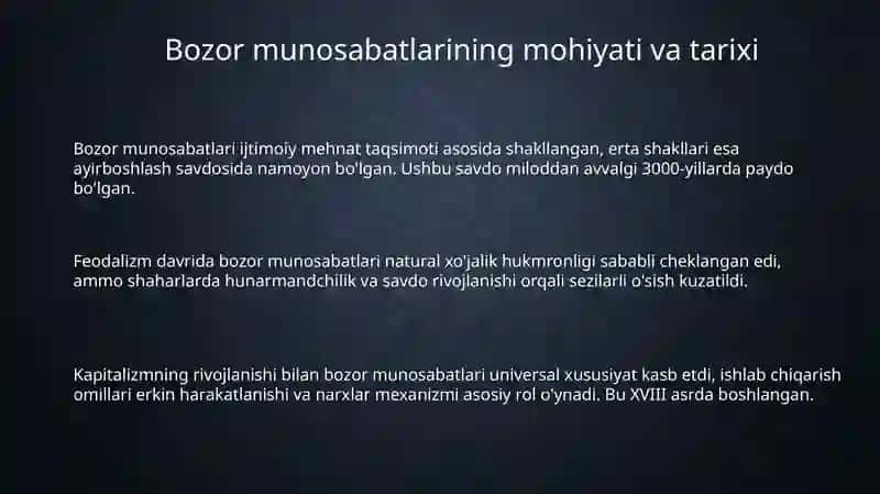Bozor munosabatlari 3