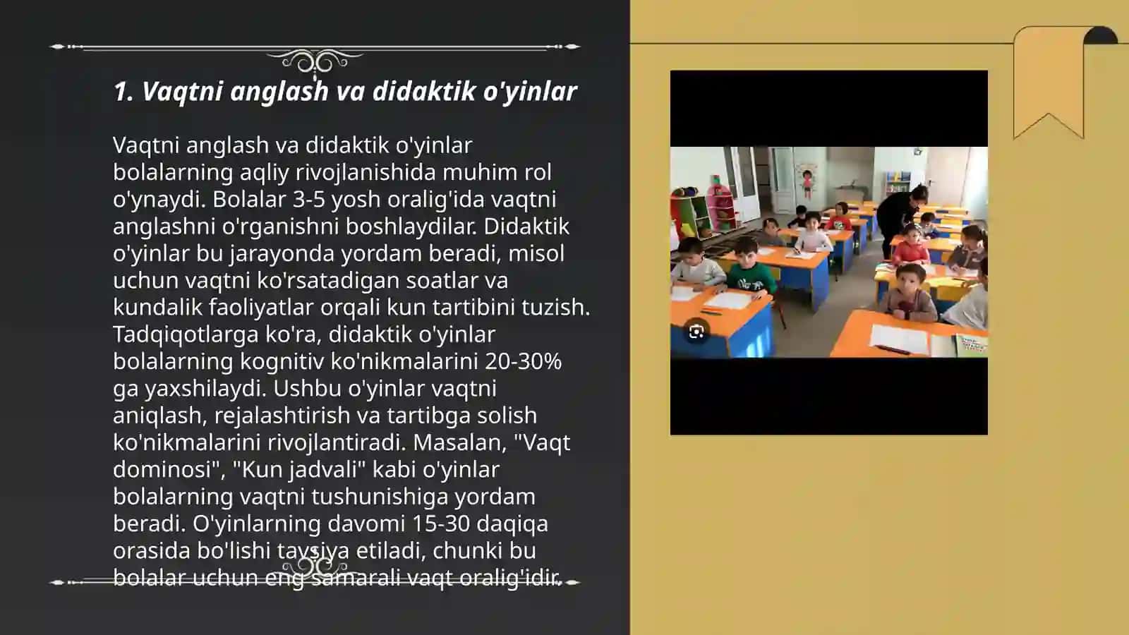 Ixtisoslashtirilgan yordamchi maktabda vaqt tasavvurlarini o'rgatishda didaktik o'yinlardan foydalanish 3