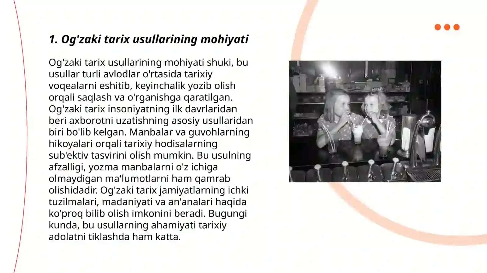 Og'zaki tarix usullari 3