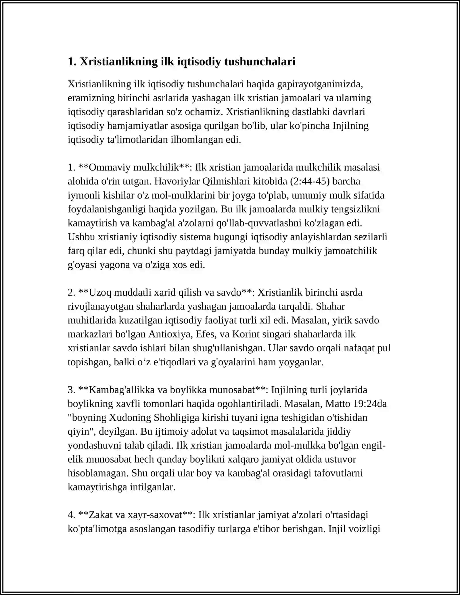 QADIMGI RIMDAGI IQTISODIY G'OYALAR.XRISTIANLARNING VUJUDGA KELISHI 3