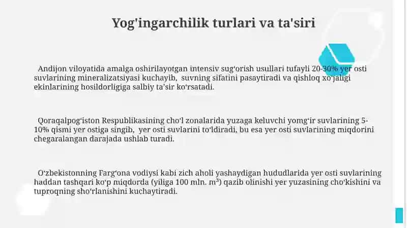 Tabiatda suvning aylanishi va yer osti suvlarining paydo bo‘lishi 3