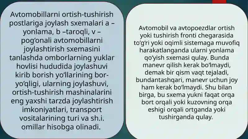 Ortish-tushirish punktlari 3