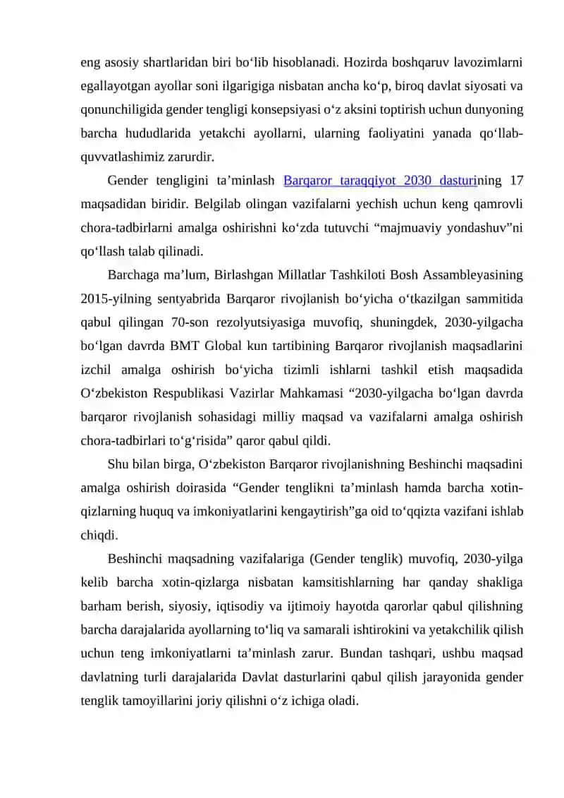 O'ZBEKISTONDA GENDER TENGLIK SIYOSATI 3
